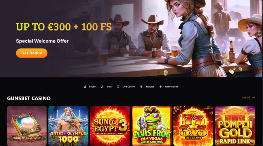 Gunsbet casino
